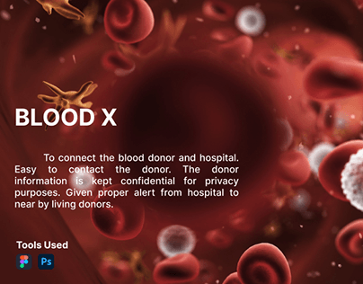 Project thumbnail - BloodX UI/UX Portfolio