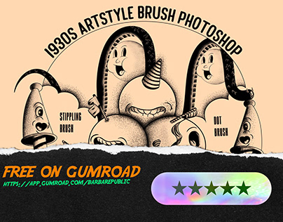 FREE BRUSH AND SOME TEXTURE AND PAPER ON GUMROAD