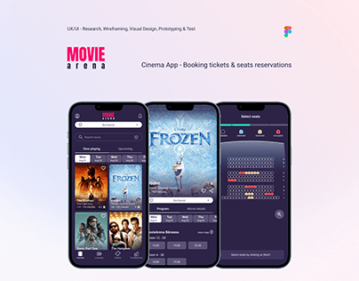 Cinema App - Booking tickets & seats reservations