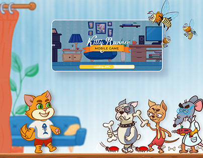 KittyRunner - mobile game case.