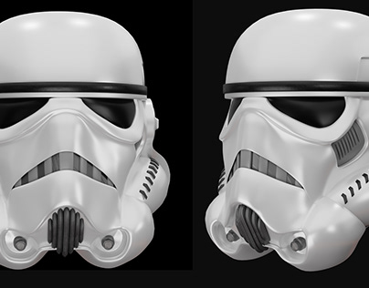 Start Wars 3D Helmet Modeling
