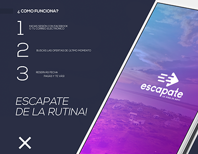 Escapate | Travel agency | Uruguay | UX/UI design | APP