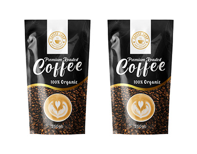 Coffee Pouch Packaging & Label Design