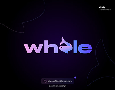 Whale - Blockchain Logo and Brand Identity Design