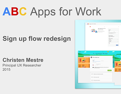 ABC Apps for Work sign up flow redesign