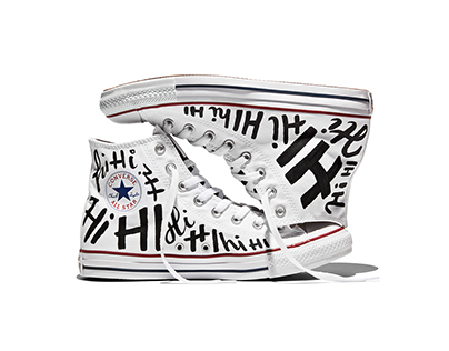 Converse Hand Lettered Shoes