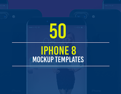 50+ iPhone 8 Mockup Templates