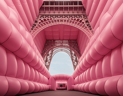 Inflatable Eiffel Tower