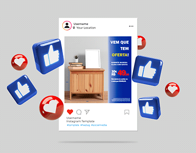 Projetos - Post para Instagram para lojas de móveis