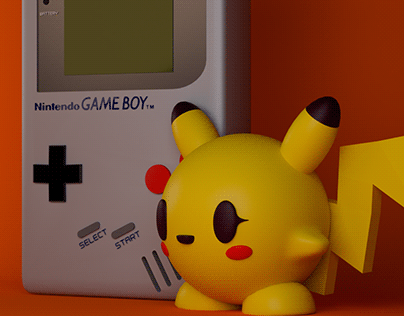 Modelado Gameboy Pikachu