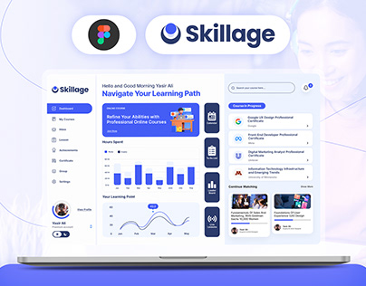 Project thumbnail - Skillage E-Learning Dashboard Design
