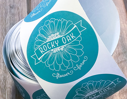 Rocky Oak Flower Farm Logo