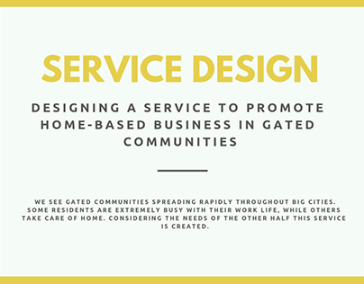Service design - Community Bazaar