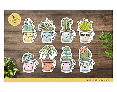 Home Plants - Cactus Characters