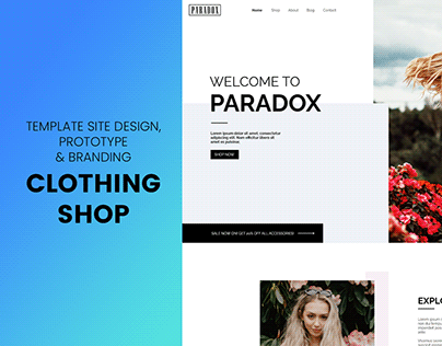 Clothing Shop - Site Design & Prototype