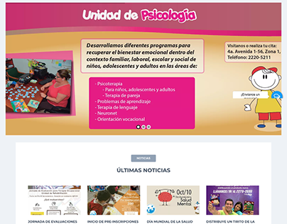 Página web Fundación Pediátrica Guatemalteca