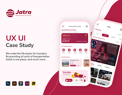 Jatra (Ticket Booking App ) - UI/UX Case Study