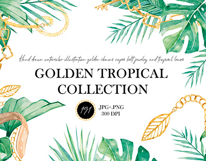 Golden tropical collection