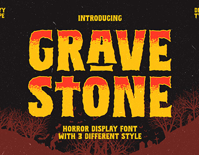 Gravestone - Horror Display Font