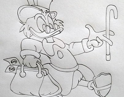 Como Desenhar o Tio Patinhas [Uncle Scrooge] - (How to Draw