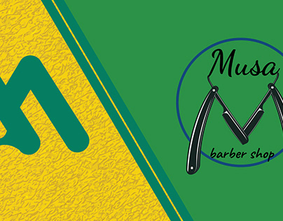 logo for mousa barbershop