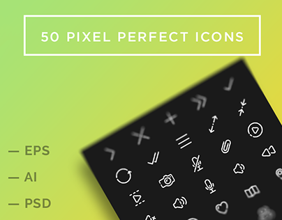 50 Pixel perfect icons