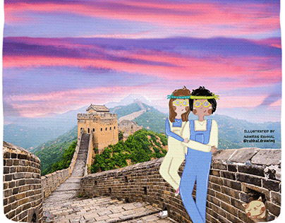 Couple Travelling, China