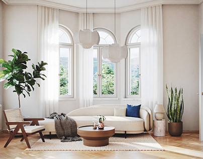 3D Interior Visualization – “Altbau” Apartment, Aachen