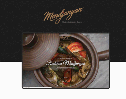 Mendjangan Restaurant Website Design