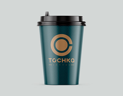 Simple Pattern Coffee Cup Design "Tochka Kofe"