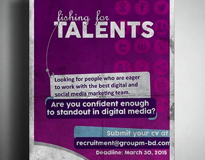 Recruitment Poster for GroupM