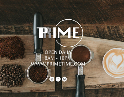 PRIME TIME COFFEE- branding schoolwork