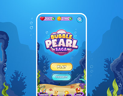 Bubble Pearl Saga - Game UI/UX