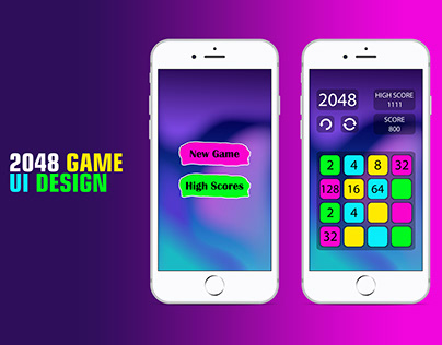2048 Game UI Design