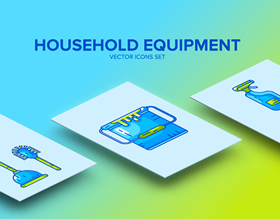Household equipment (icons, illustrations)