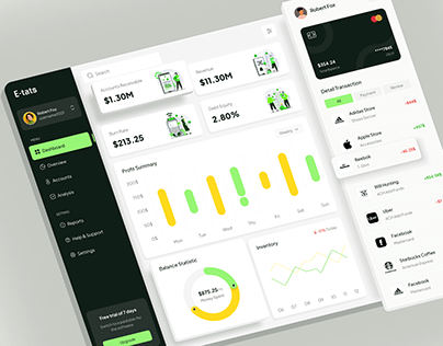 Finance Management Dashboard Design