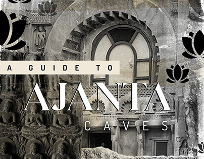 A Guide To Ajanta Caves- Pamphlet Design