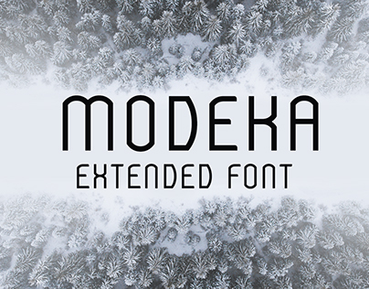 Modeka Extended Font