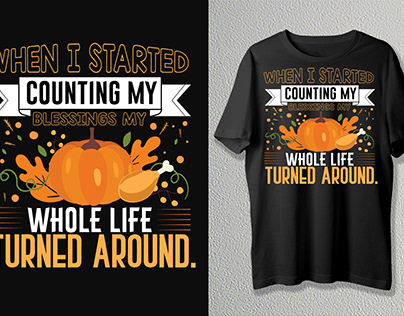 Thanksgiving t-shirt Design