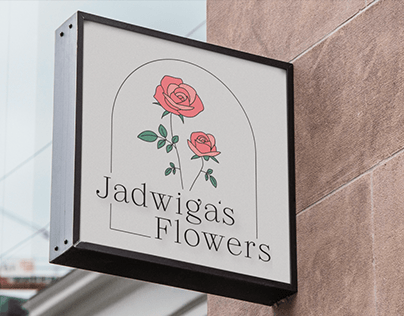 Jadwiga's Flowers Flower Shop Brand Identity