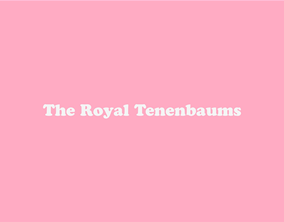 The Royal Tenenbaums Title Sequence