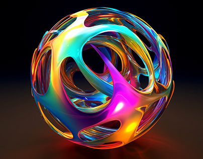 Abstract Sphere Images 3D rendering