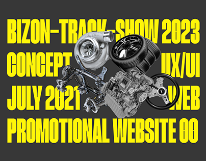 Bizon - track - show 2023 promotional website concept