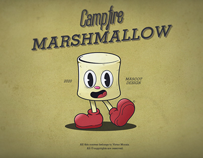 Campfire Marshmallow - Mascot Design