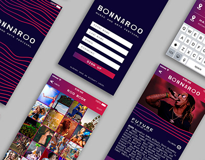 Bonnaroo Music Festival Application Rebrand
