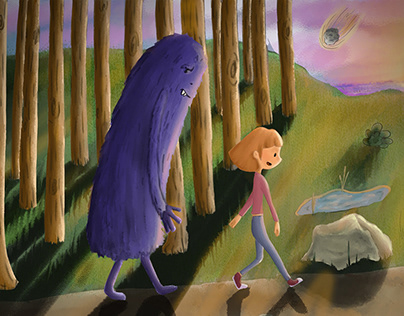 Illustration: "Walking with Solitude"