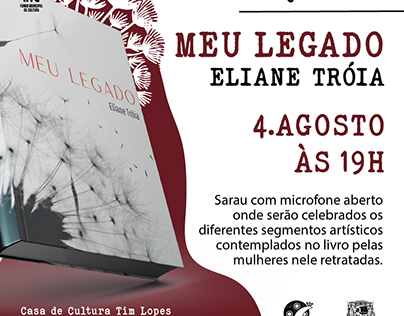 Lançamento do livro: Meu legado de Eliane Tróia