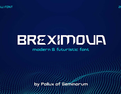Futurustic Font - Breximova