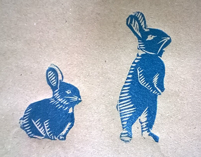 Bunnies Engraving
