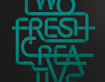 "Two Fresh Creative" branding